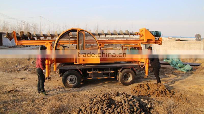 four wheels pile driver/piling machine pile hammer piledriver pile rig