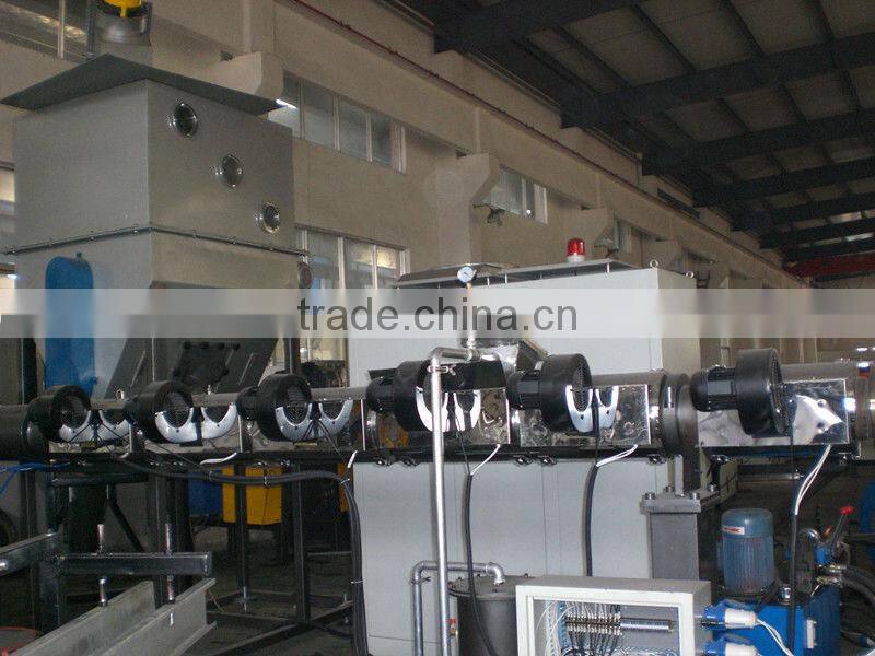 pp pe double stage granulating machine/pelletizing recycling line