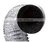 25FT economical flexible aluminum air ventilation duct with black inner lining for hydroponic indoor gardening greenhouse