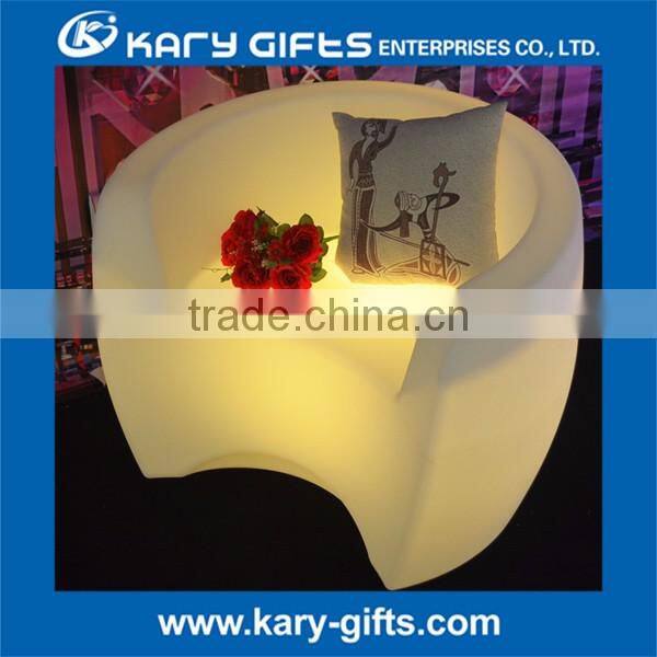 Modern design beautiful arm chair accent hotel table chair with led