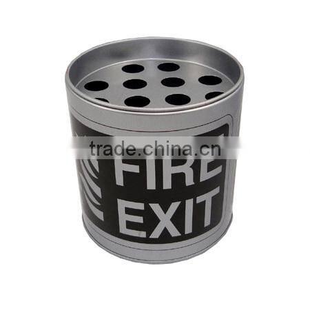 ashtray smoking tin can ash can