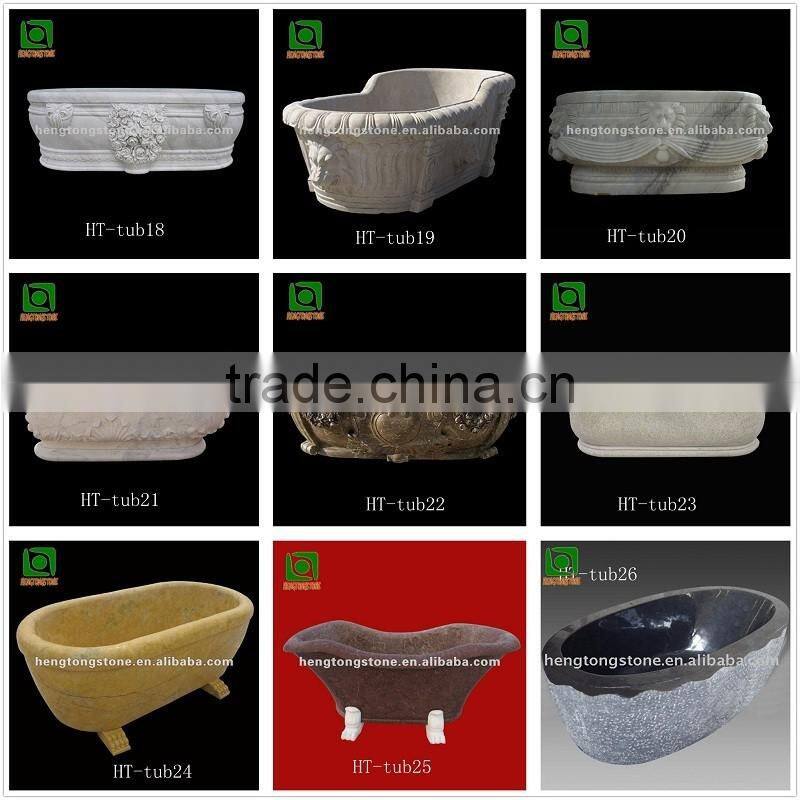 Freestanding White Marble Oval Bathtub For Sale