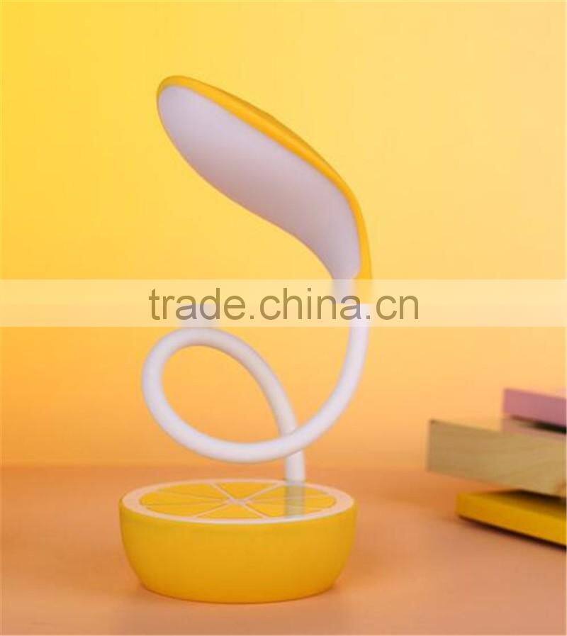 CT-746 Lemon Lamp LED eye protection desk lamp Foldable study lamp USB Rechargeable Lamps Night lamp