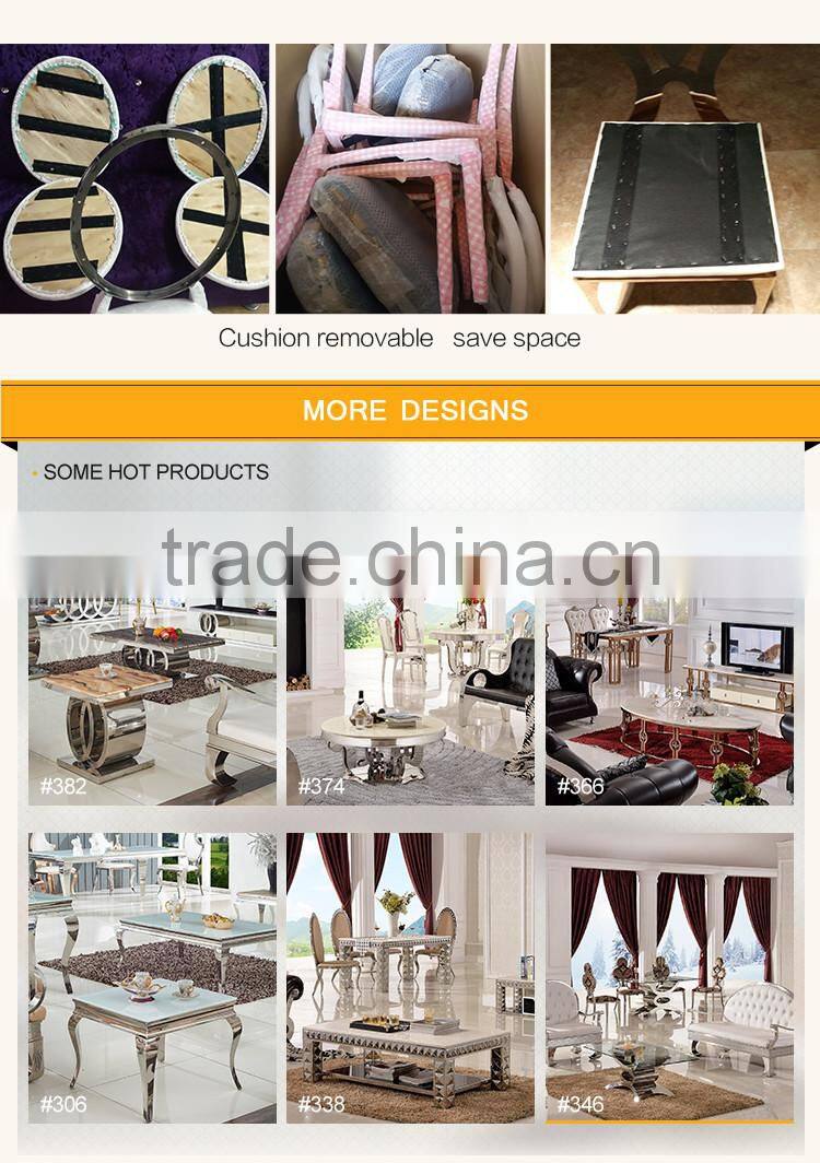 Best Selling Stainless Steel Purple High Back Chair Design B809