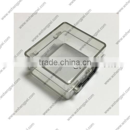 Cleverish portable cute transparent suitcase plastic storage jewelry wedding box kit