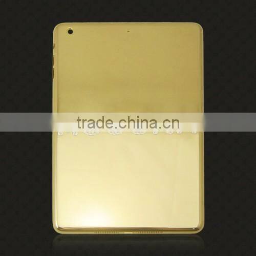luxury item plating 24k gold housing for ipad air 2,gold housing back cover replacement for ipad mini3,24k gold housing for ipad