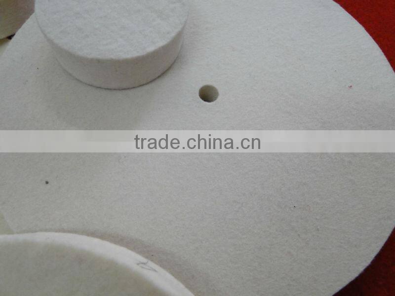 100% wool felt polishing wheels