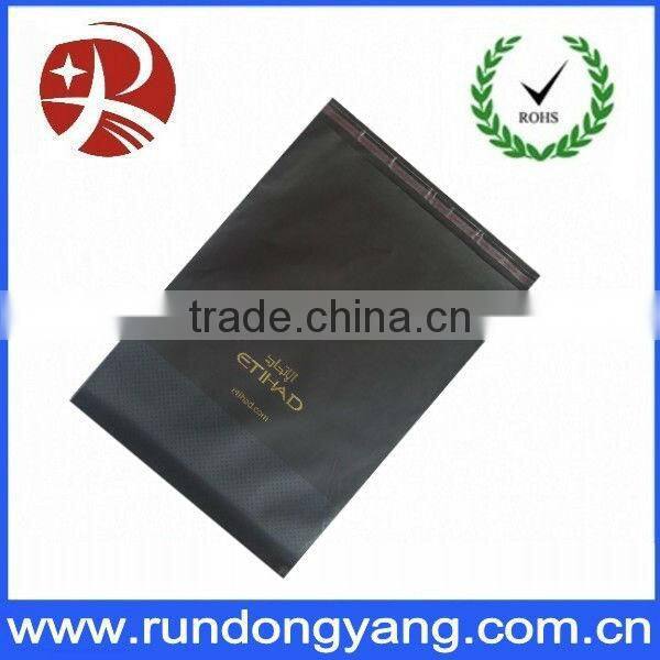 top quality printed black CPE plastic mailing bag