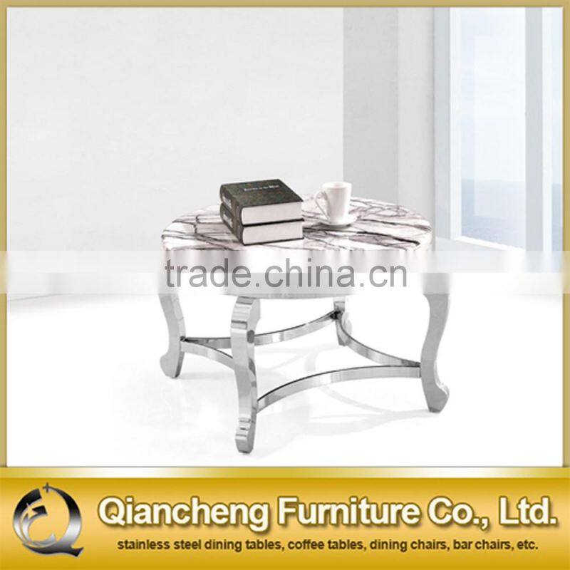 simple design marble metal coffee table for hotel lobby