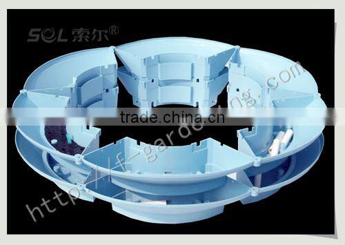 decoration garden lamp post planter hydroponic systems