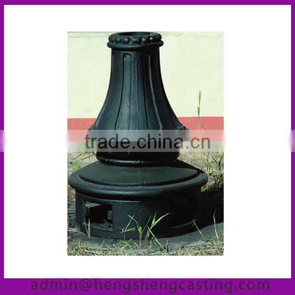 antique cast iron garden lamp pole bases