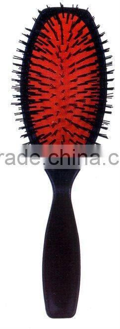 Paddle cushion plastic hair comb
