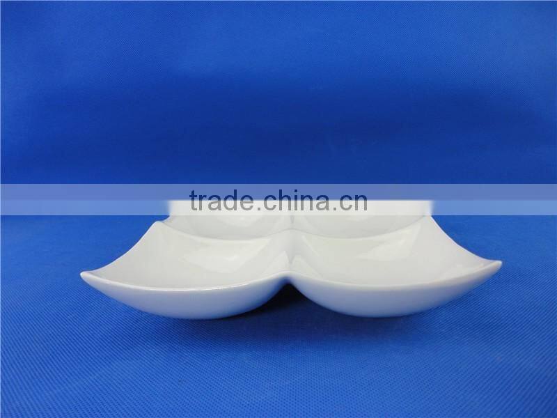 ceramic four compartment dinner plates