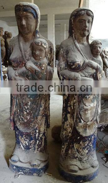 Archaistic Wood Carving Mermaid Crafts in Wood Carfts