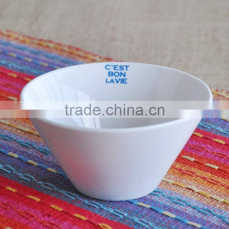 5.5" porcelain bowl with decal