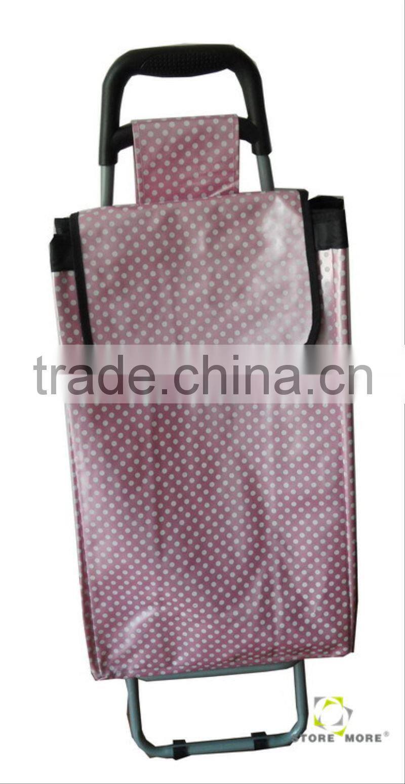 Pink & Dort Faux Leather Shopping Trolleys For Girls