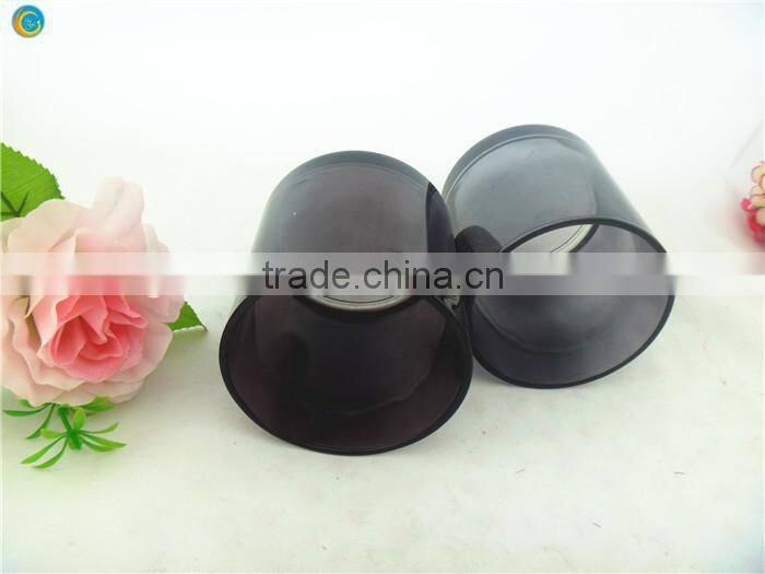 black glass candlestick