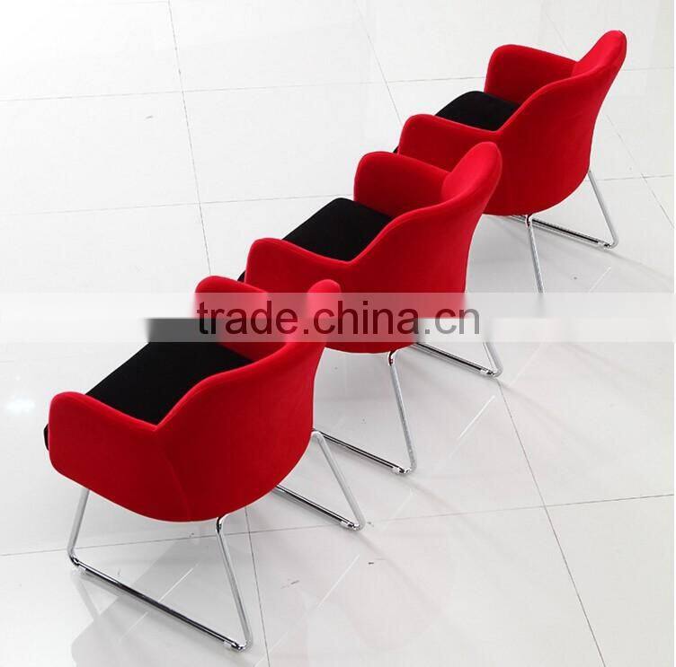 chic modern red show chair restaurant coffee shop club bar chair customized project cheap price furniture factory China