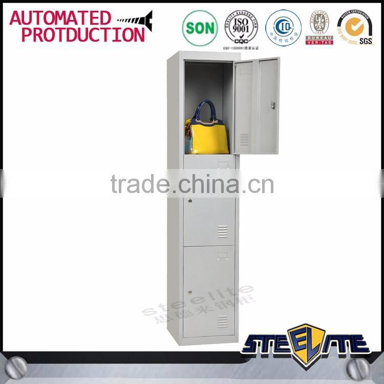 Cloth and shoe cabinet 3 door personal small metal locker