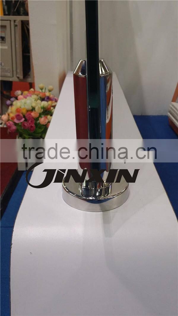 JINXIN balustrade_outdoor 316 stainless steel spigot tempered glass railing