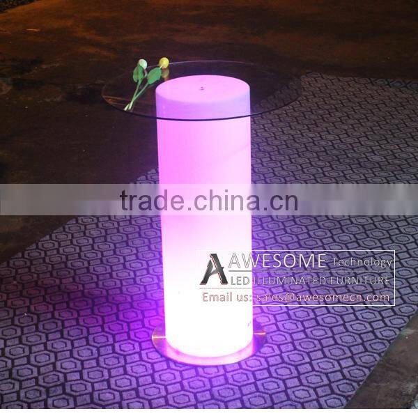 16 color changing plastic event table outdoor coffee table