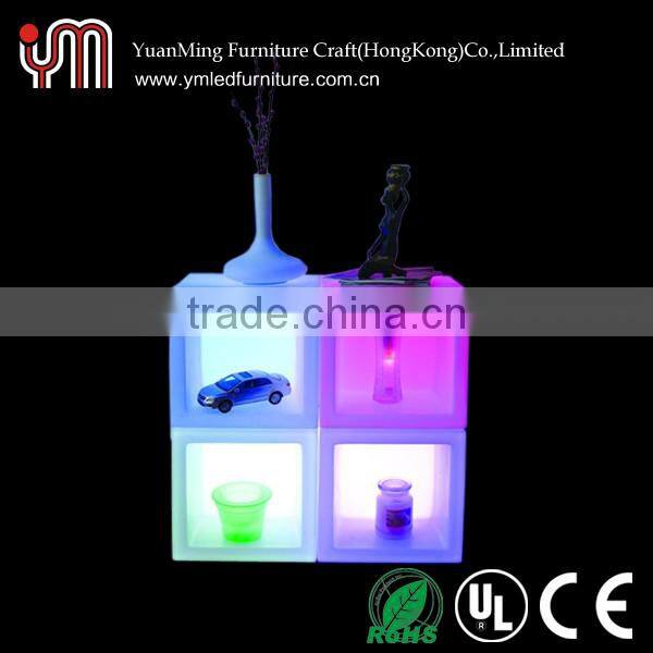 square lighting cooler/ice square container/led ice bucket