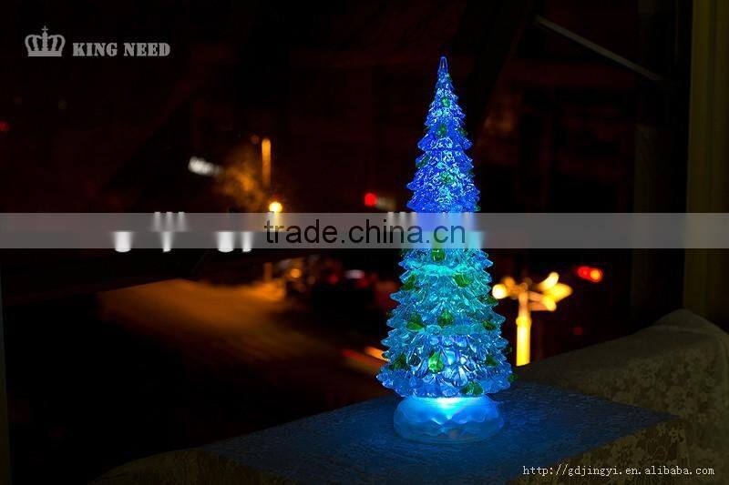 plastic acrylic artificial led christmas tree wholesales