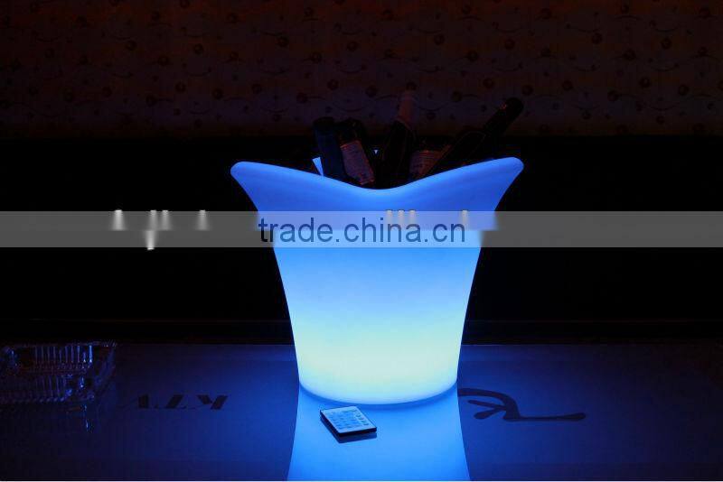 Rechargable colorful modern LED ice bucket