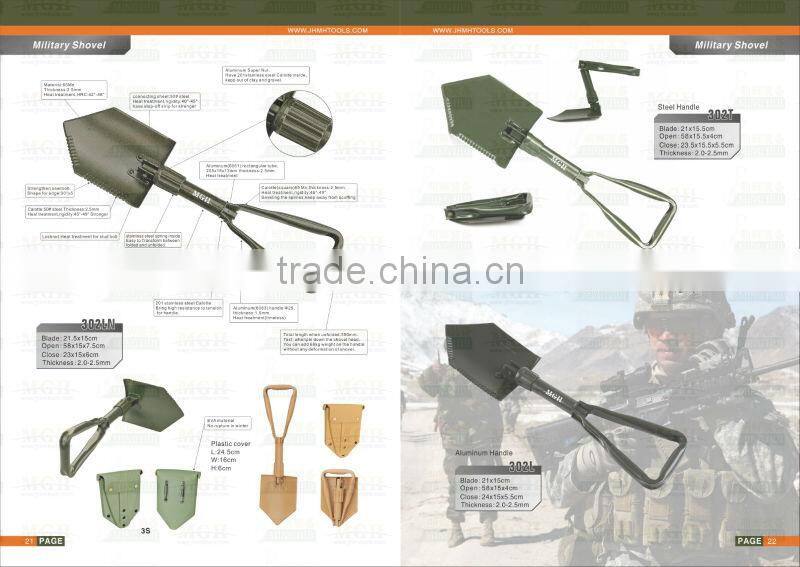folding shovel for hunting equipment