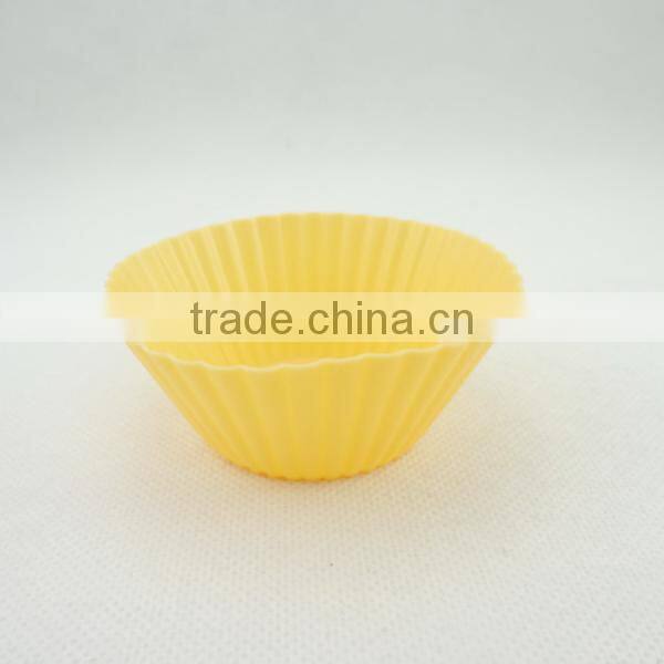 round shape FDA silicone baking cupcake mold