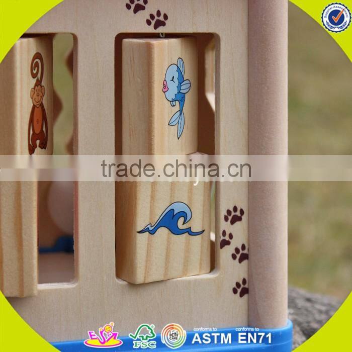 2017 New design wooden beads game cube wooden beads game mini wooden beads game W11B132