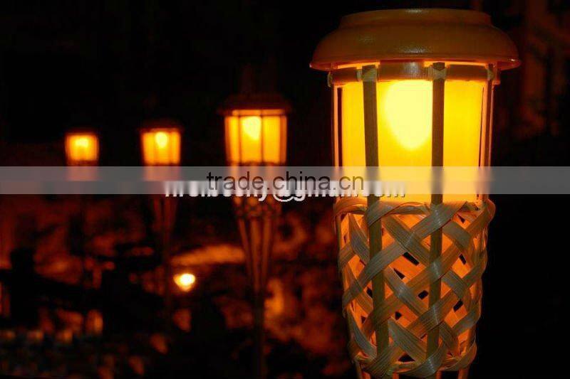 solar tiki torch light