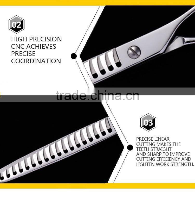 CA-718R 7inch 18teeth opposing handle pet thinning shear