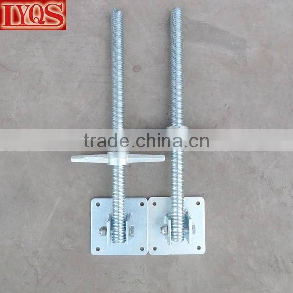 Heavy Duty Solid Steel Screw Jacks with 5" x 5" Base Plate