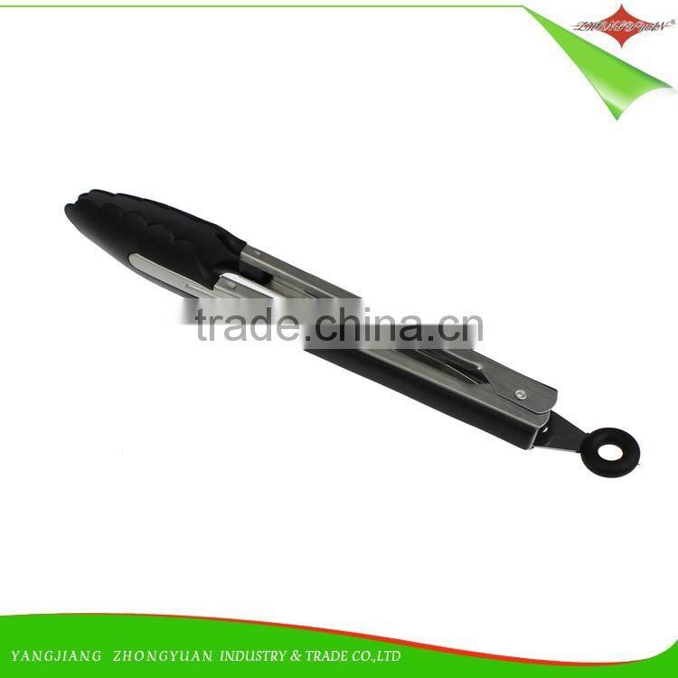 ZY-H3017 12"Kitchen and Barbecue Grill Tongs BBQ Cooking Stainless Steel Food service Tong