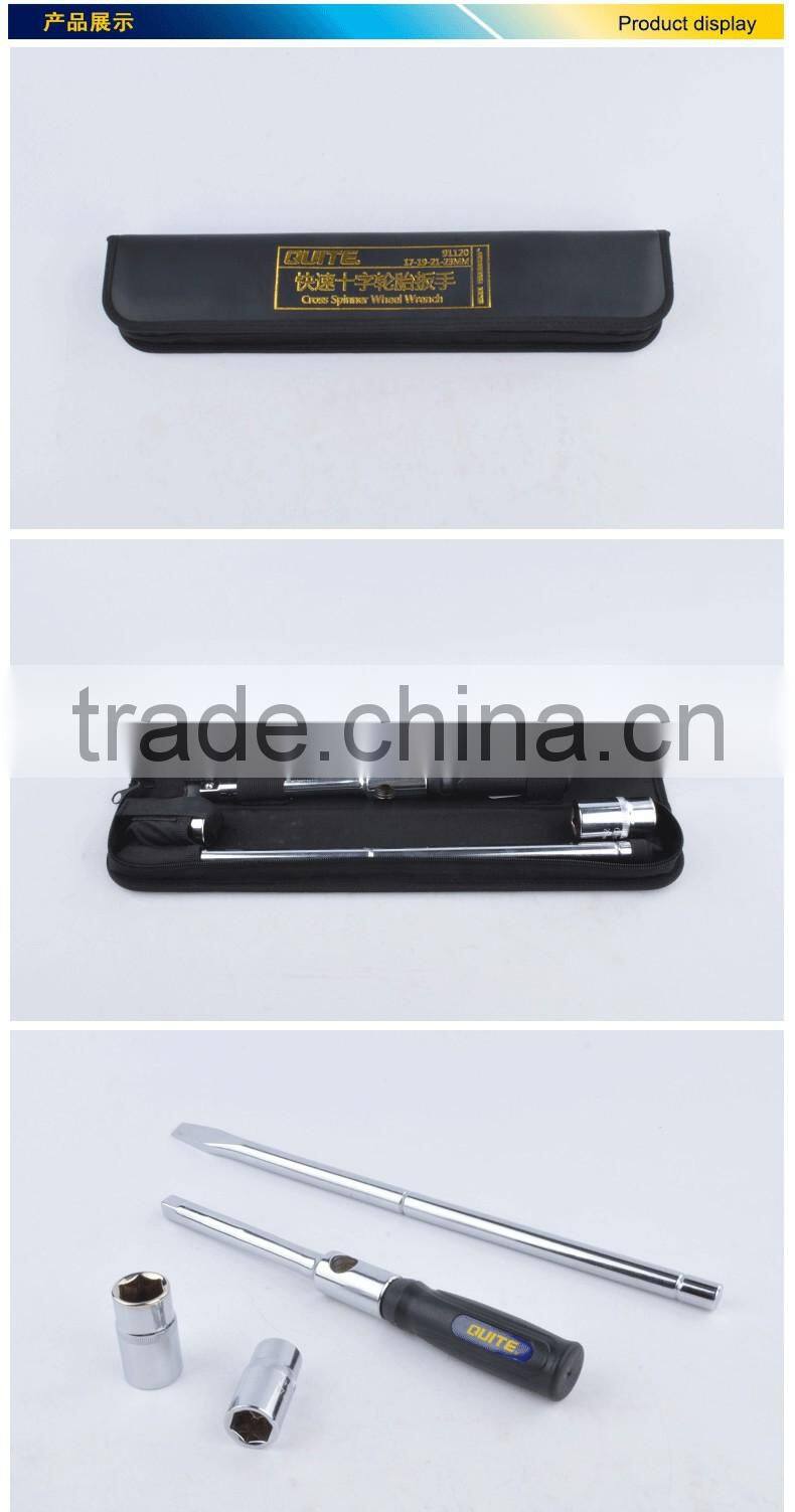 High quality adjustable chrome vanadium tire cross wrench