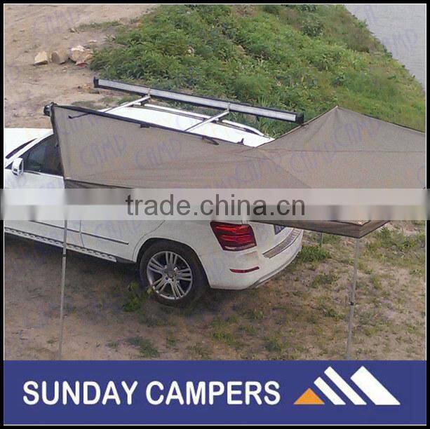 4WD accessories family camping canvas car awning for sale