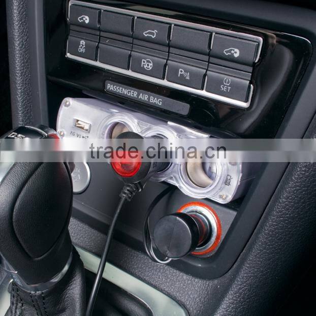 3 Port USB Adapter Cigarette Lighter Socket with CE Certificate