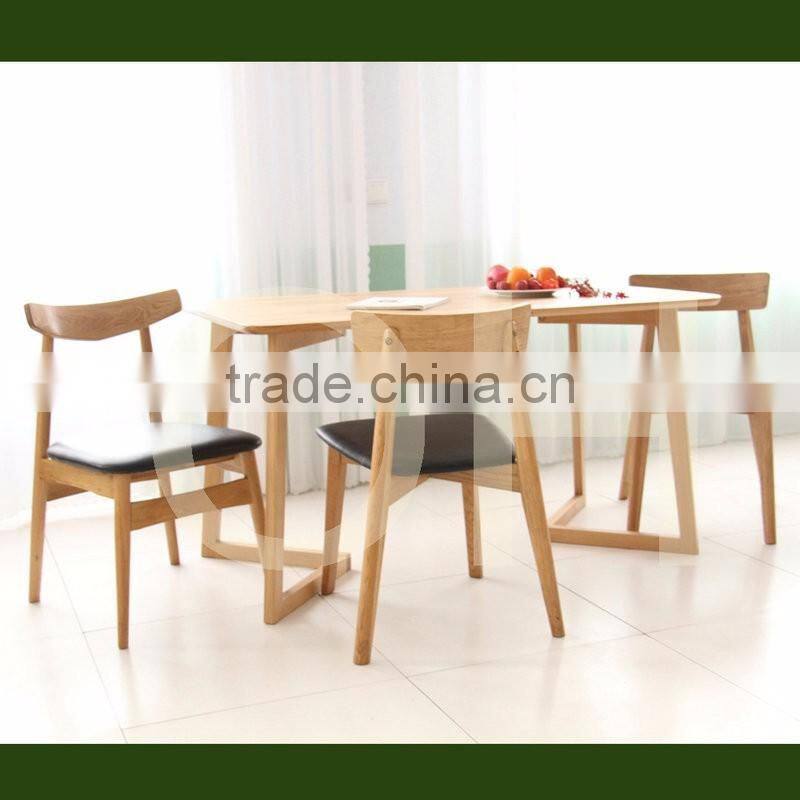 low price elgant solid wood table chair set restaurant chairs