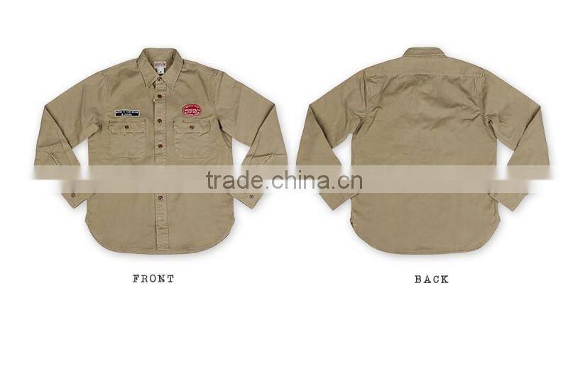 men's plain dyed casual fashion shirts