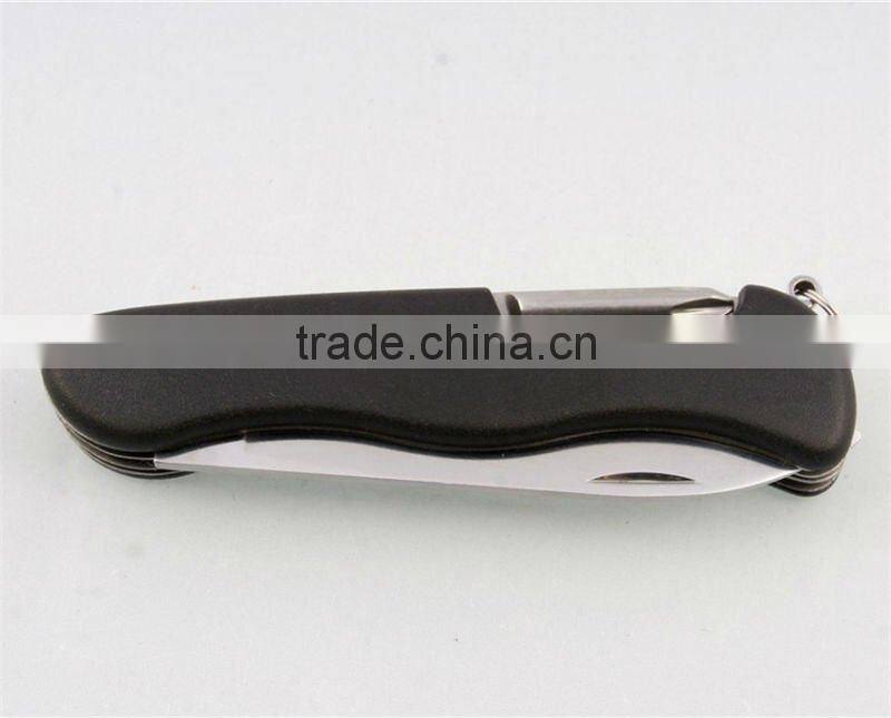 Multi functional stainless steel folding pocket knife multifunction keychain knife strider knife tools set K9006P-1