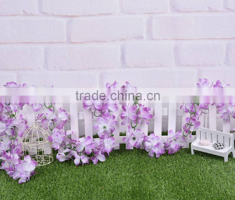 artificial hanging vine plant silk leaf garland