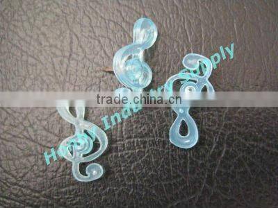 Musical Note Shape Clear Blue Color Push Pin in CHina