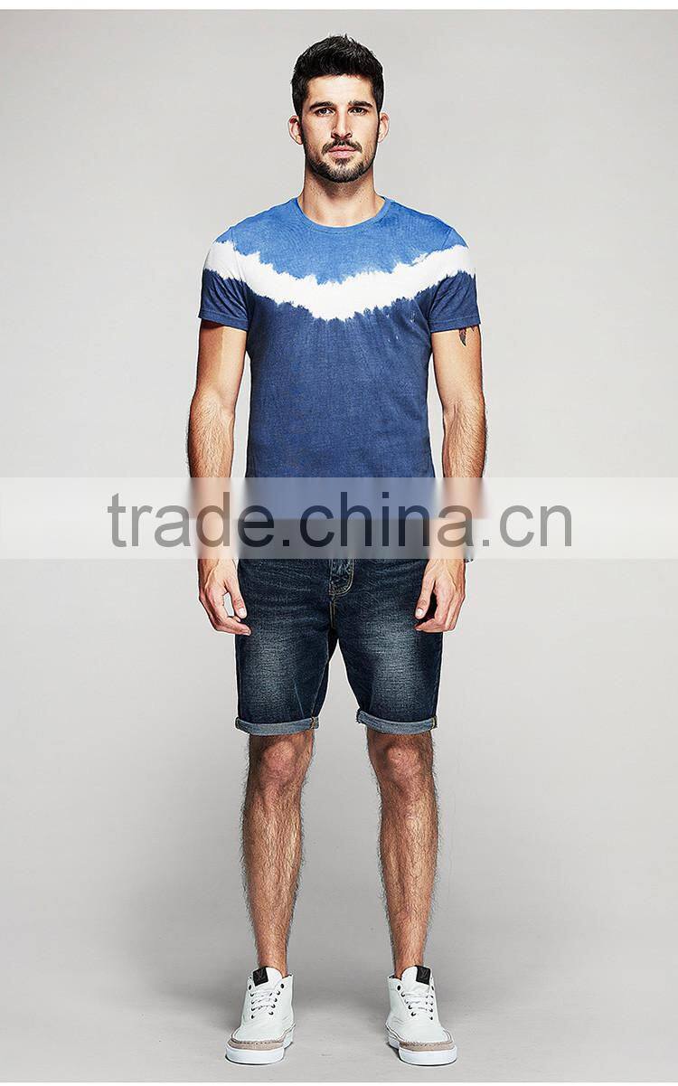 Men's Tie Dye T-shirt, cotton jesery T-shirt, customized logo t-shirt