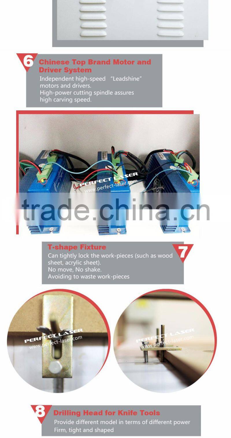 Perfect Laser PEM-1325 2.2kw 3kw 4.5kw Advertising CNC Router Engraver with Best Price