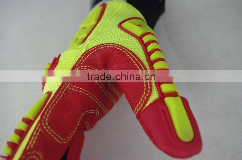 mechanical work safety glove en388 4132, palm reinforcement, heavy construction, rescue gloves