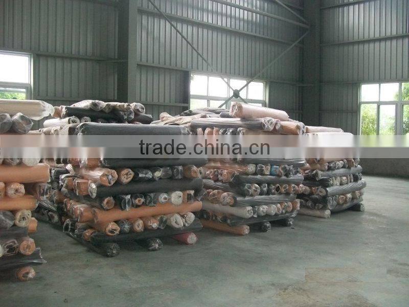 PU Artificial Leather With Non Woven Backing Stock Lot For Shoe Lining