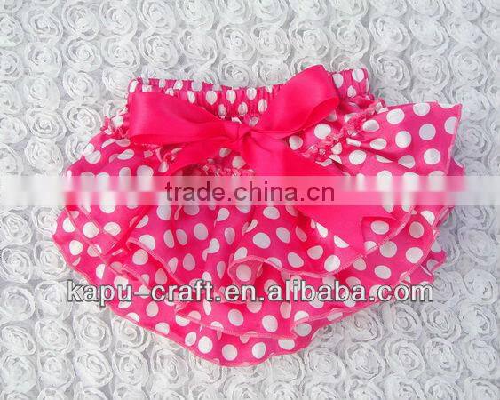 wholesale children stain underwear ruffle panties baby panties bloomer Rand baby clothes with bow