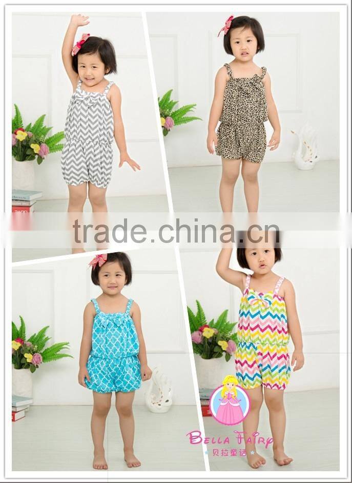 Summer Baby Clothes Romper and headbands set Bow Baby Girls Onesie