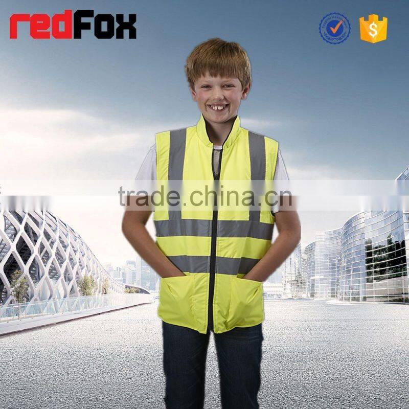 children safety vest fabric,high visibility reversible body wrmer
